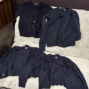4 French Toast Kids Black Cardigan Sweater
